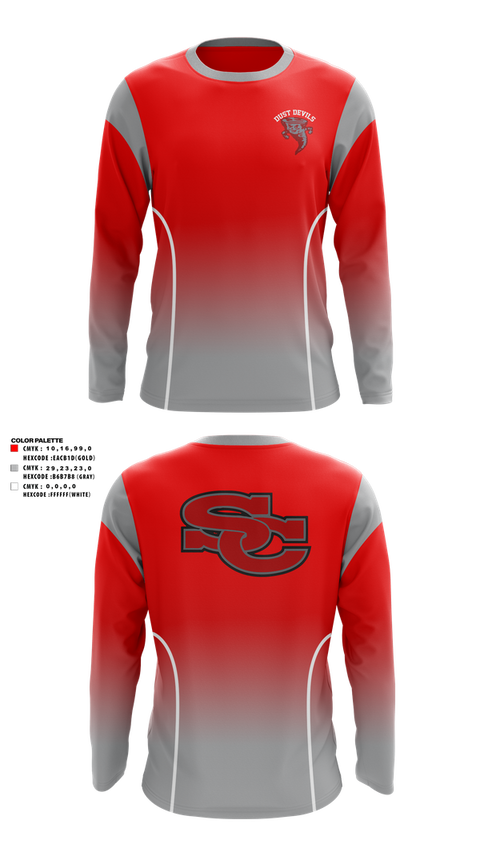 Long Sleeve Performance Shirt, Dust devils, Men's Basketball, Teamtime, Team time, sublimation, custom sports apparel, team uniforms, spirit wear, spiritwear, sports uniforms, custom shirts, team store, custom team store, fundraiser sports, apparel fundraiser