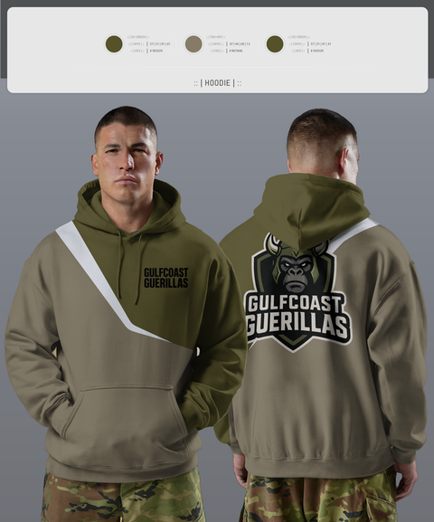 Hoodie, Gulfcoast Guerillas, , Teamtime, Team time, sublimation, custom sports apparel, team uniforms, spirit wear, spiritwear, sports uniforms, custom shirts, team store, custom team store, fundraiser sports, apparel fundraiser