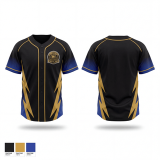 Hill Country Rattlers 73096218 Full Button Baseball Jersey - 1
