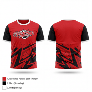 Rancho Little League 34852987 Short Sleeve Performance Shirt - 1