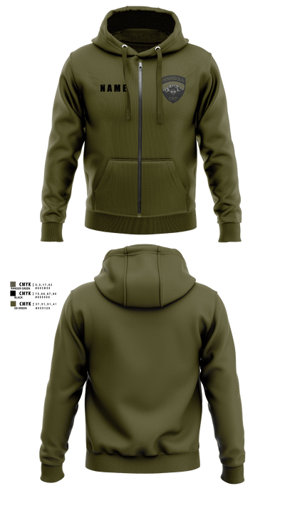 PENINSULA CRISIS RESPONSE TEAM 40299009 Zip Hoodie - 51