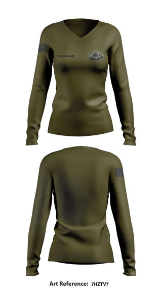 PENINSULA CRISIS RESPONSE TEAM 40299009 Women's Long Sleeve V-neck Shirt - 2