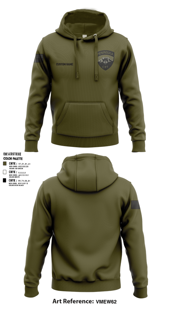 PENINSULA CRISIS RESPONSE TEAM 40299009 Hoodie - 1