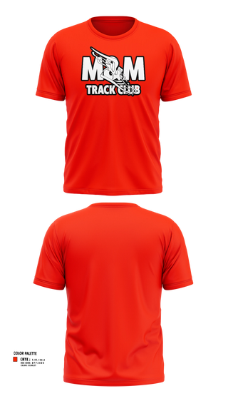 M & M Track Club-Greenville, Texas 27581032 Short Sleeve Performance Shirt - 2