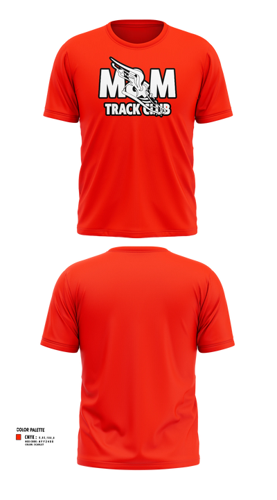 M & M Track Club-Greenville, Texas 27581032 Short Sleeve Performance Shirt - 2