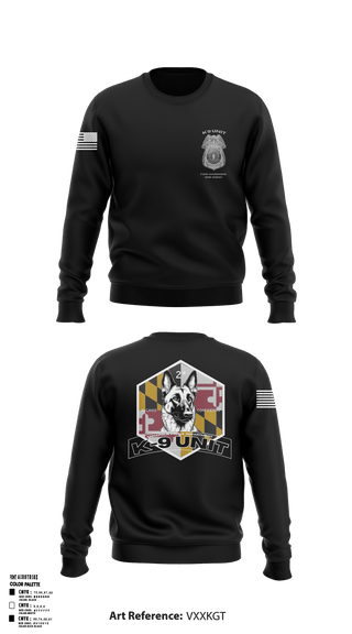 Annapolis Police K9 Unit 81380141 Crew Neck Sweatshirt - 1