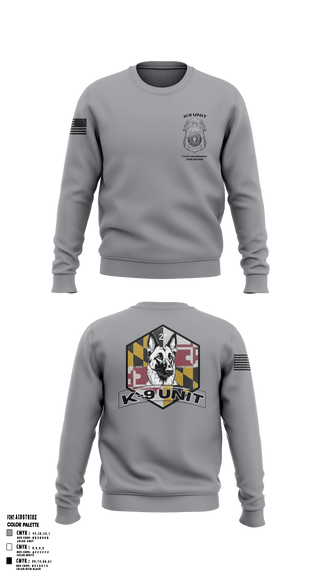 Annapolis Police K9 Unit 81380141 Crew Neck Sweatshirt - 2