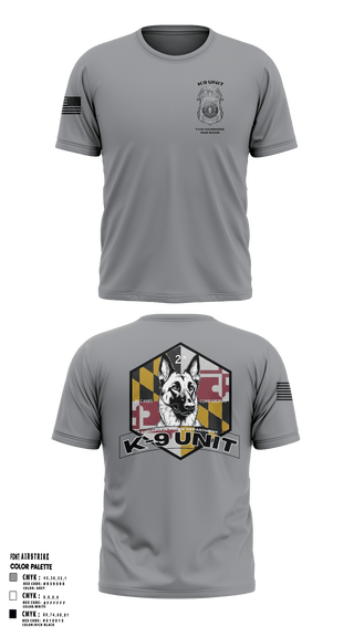 Annapolis Police K9 Unit 81380141 Old School Cotton Feel Shirt - 2