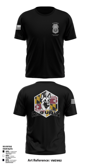 Annapolis Police K9 Unit 81380141 Short Sleeve Performance Shirt - 1