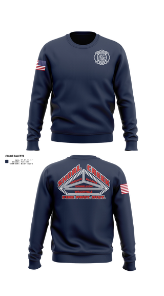 Crew Neck Sweatshirt, Shoal Creek Fire Prot. Dist., Fire Department, Teamtime, Team time, sublimation, custom sports apparel, team uniforms, spirit wear, spiritwear, sports uniforms, custom shirts, team store, custom team store, fundraiser sports, apparel fundraiser
