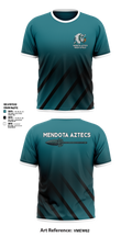 Mendota Aztecs 94033090 Short Sleeve Performance Shirt - 10