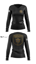 Walthall county sheriff’s department 25525226 Women's Long Sleeve V-neck Shirt - 3