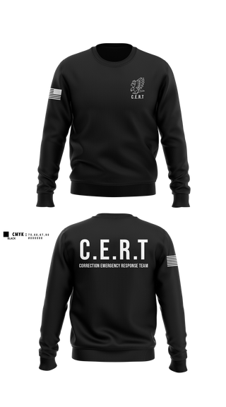 Crew Neck Sweatshirt, CERT: Corrections Emergency Response Team, Police, Teamtime, Team time, sublimation, custom sports apparel, team uniforms, spirit wear, spiritwear, sports uniforms, custom shirts, team store, custom team store, fundraiser sports, apparel fundraiser