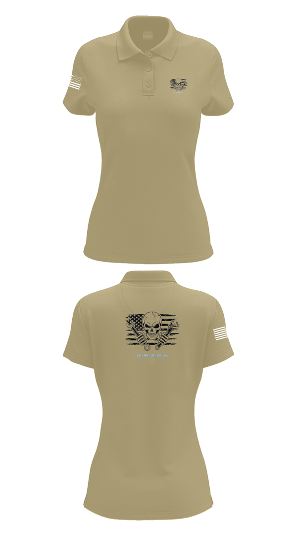 Womens Short Sleeve Performance Polo, 1245th Transportation Company, , Teamtime, Team time, sublimation, custom sports apparel, team uniforms, spirit wear, spiritwear, sports uniforms, custom shirts, team store, custom team store, fundraiser sports, apparel fundraiser