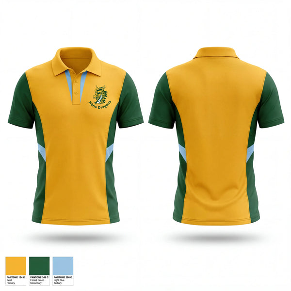 Hāna Dragons 55397596 Short Sleeve Performance Polo - 2