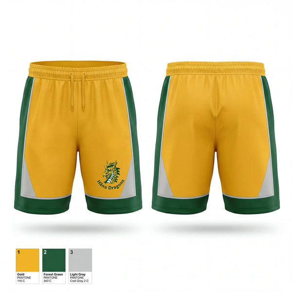 Hāna Dragons 4600377 Womens Basketball Shorts - 1