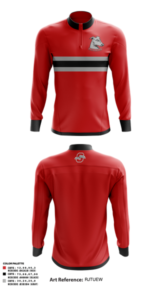 Quarter Zip Jacket, Shorewood Greyhounds Golf, Golf, Teamtime, Team time, sublimation, custom sports apparel, team uniforms, spirit wear, spiritwear, sports uniforms, custom shirts, team store, custom team store, fundraiser sports, apparel fundraiser