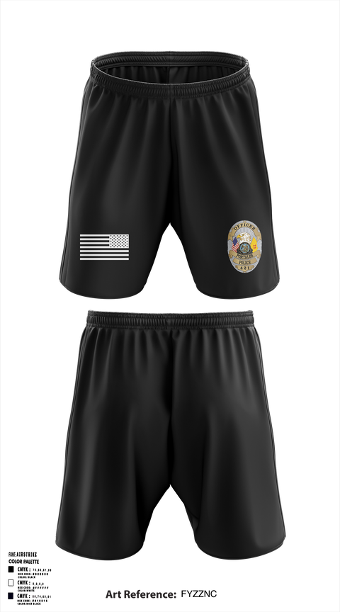 Portales Police Department 48536182 Athletic Shorts With Pockets - 1