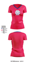 Lady BatCats 2560030 Women's Short Sleeve V-neck Shirt - 3