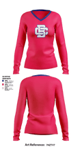 Lady BatCats 2560030 Women's Long Sleeve V-neck Shirt - 3
