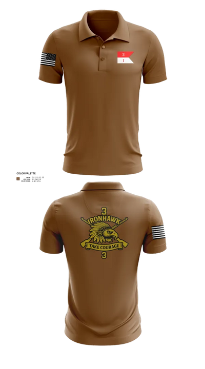 Ironhawk troop 4858933 Short Sleeve Performance Polo - 41
