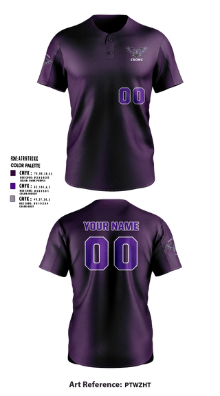 CROWS Fastpitch 7110601 Two Button Softball Jersey - 1