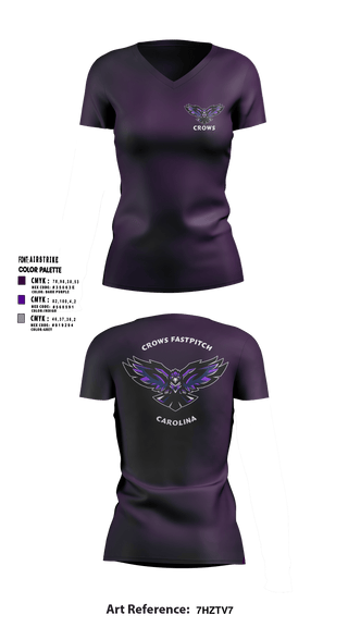 Team Redemption 14188954 Women's Short Sleeve V-neck Shirt - 1