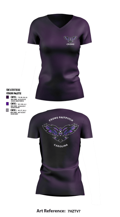 Team Redemption 14188954 Women's Short Sleeve V-neck Shirt - 1