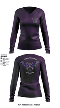 CROWS Fastpitch 7110601 Women's Long Sleeve V-neck Shirt - 1