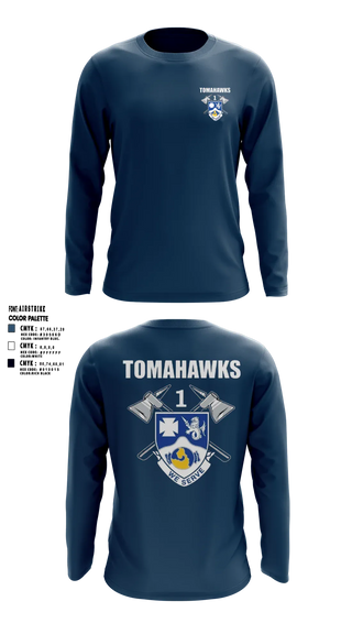 TOMAHAWKS 1-23 IN 53223045 Long Sleeve Performance Shirt- 7
