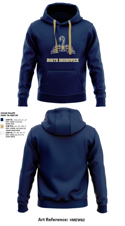North Brunswick High School Dance Team 60064720 Hoodie - 1