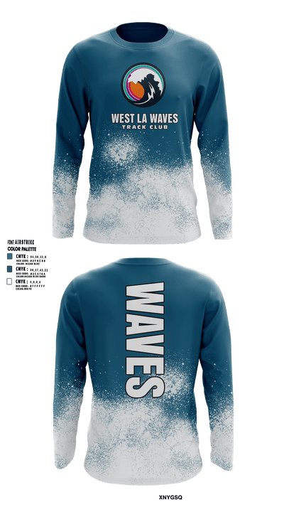 West LA Waves 71978051 Long Sleeve Performance Shirt 1