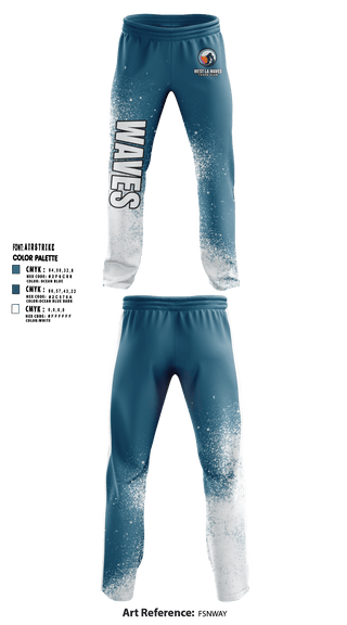West LA Waves 71978051 Sweatpants - 1