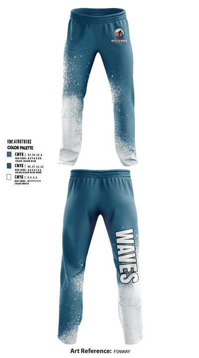 West LA Waves 71978051 Sweatpants WINDBREAKER MATERIAL - 2