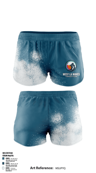 West LA Waves 71978051 Women's Shorts - 1