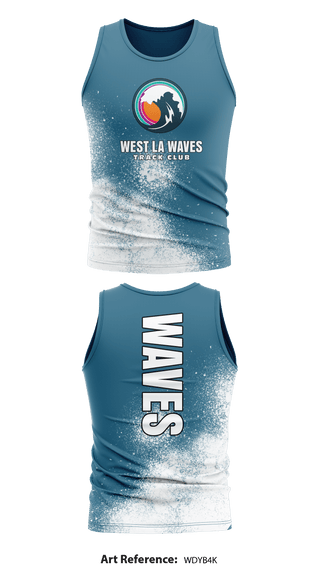 West LA Waves 71978051 COMPRESSION Track Singlet - 1