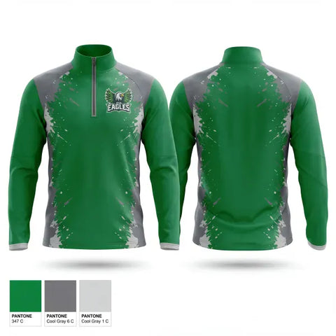 Quarter Zip Jacket, RVa eagles, , Teamtime, Team time, sublimation, custom sports apparel, team uniforms, spirit wear, spiritwear, sports uniforms, custom shirts, team store, custom team store, fundraiser sports, apparel fundraiser