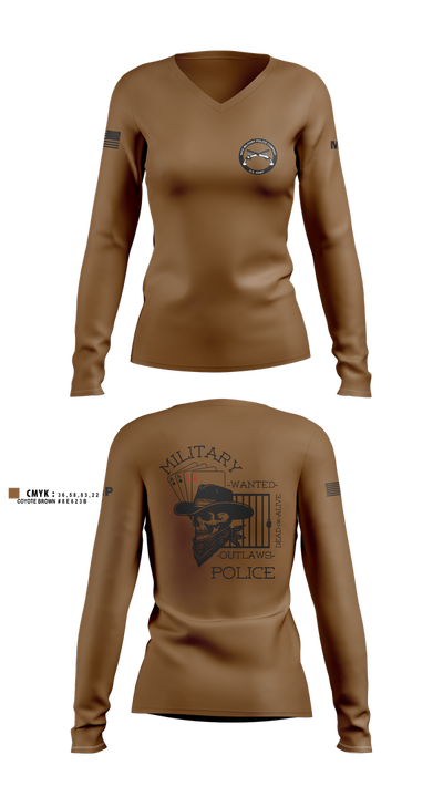 3RD PLATOON OUTLAWS Women's Long Sleeve V-neck Shirt - 2 (1)