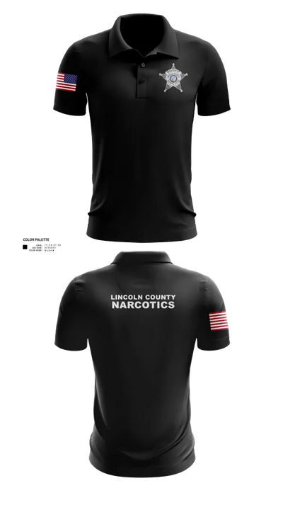 Lincoln County Narcotics 81046896 Short Sleeve Performance Polo - 30