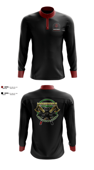 Quarter Zip Jacket, Warhammer Fitness, , Teamtime, Team time, sublimation, custom sports apparel, team uniforms, spirit wear, spiritwear, sports uniforms, custom shirts, team store, custom team store, fundraiser sports, apparel fundraiser