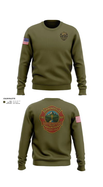 Simmonsville VFD 9385181 Crew Neck Sweatshirt - 101
