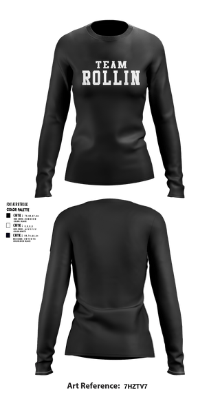 Team Rollin 41727412 Women's Long Sleeve Performance Shirt 1