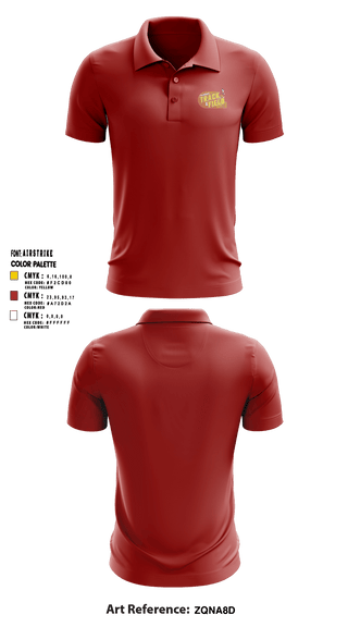 Fairbury Jeffs Track & Field 4428819 Short Sleeve Performance Polo -5