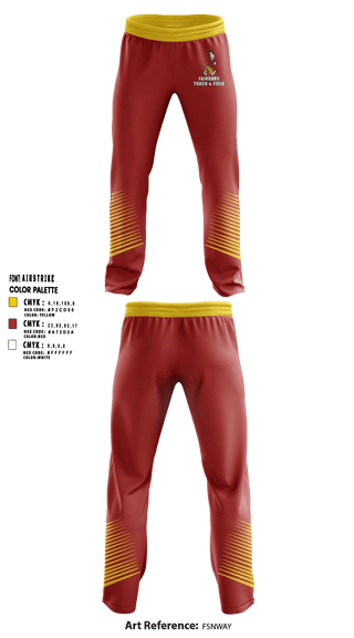 Fairbury Jeffs Track & Field 4428819 Sweatpants - 1
