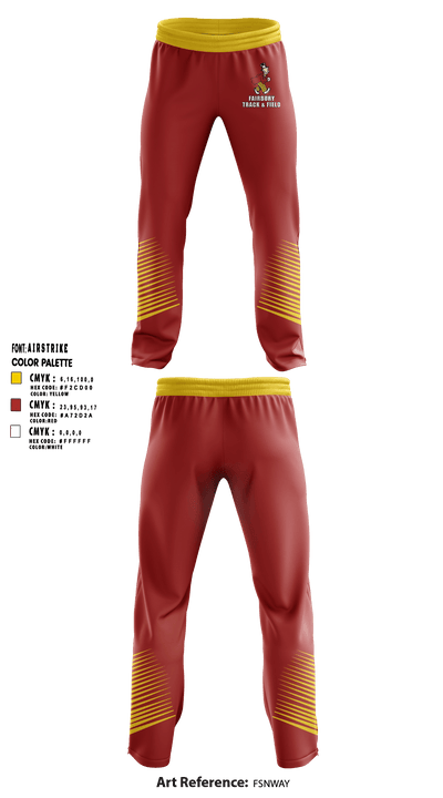 Fairbury Jeffs Track & Field 4428819 Sweatpants - 1