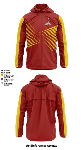 Fairbury Jeffs Track & Field 4428819 Windbreaker - 1
