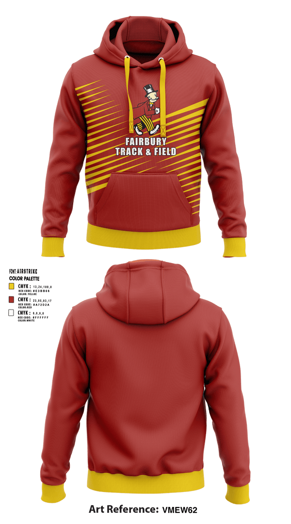 Fairbury Jeffs Track & Field 4428819 Hoodie - 1