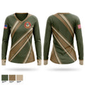 1st LAR, 1st Marine Division Women's Long Sleeve V-neck Shirt - 1