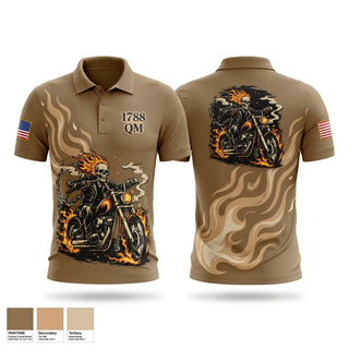 Short Sleeve Performance Polo, 1788 QM, Army, Teamtime, Team time, sublimation, custom sports apparel, team uniforms, spirit wear, spiritwear, sports uniforms, custom shirts, team store, custom team store, fundraiser sports, apparel fundraiser