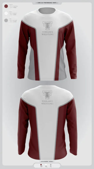 Long Sleeve Performance Shirt, Torrance Wrestling, Wrestling, Teamtime, Team time, sublimation, custom sports apparel, team uniforms, spirit wear, spiritwear, sports uniforms, custom shirts, team store, custom team store, fundraiser sports, apparel fundraiser